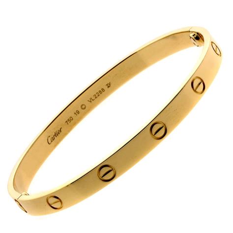 cartier 19 xg5660 j2 au750|genuine cartier love bracelet.